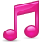 Sidebar Music Pink Icon 48x48 png